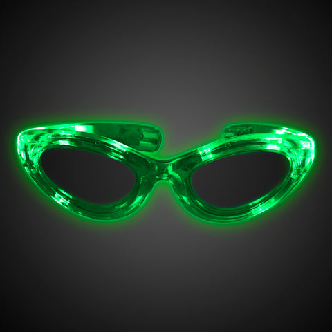 LED Green Sunglasses