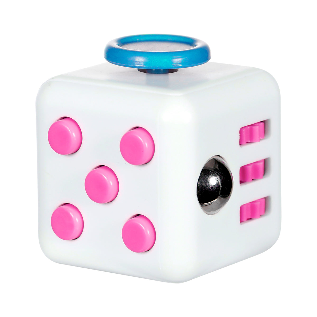 White & Pink Focus Cube
