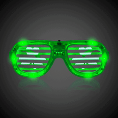 LED St. Pat's Shamrock Slotted Shades