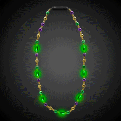 LED Mardi Gras 34" Bead Necklace