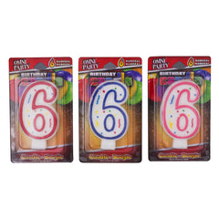 Number '6' Candles