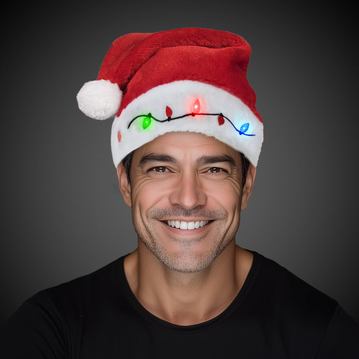 LED Christmas Bulb Santa Hat