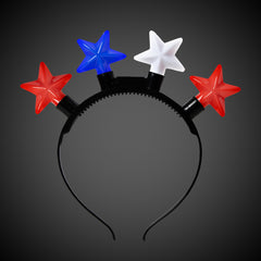 LED Patriotic Stars Headband