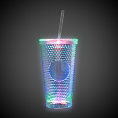 LED Diamond Double Wall 16 oz. Tumbler