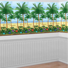 Palm Tree Tropical Island Scene Setter