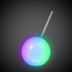 LED 20 oz. Tumbler Ball Cup with Straw