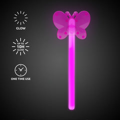 Pink Butterfly Glow Wand
