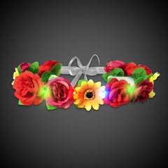 LED Assorted Flowers Halo Headband