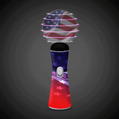 LED American Flag Coin Spinner Wand