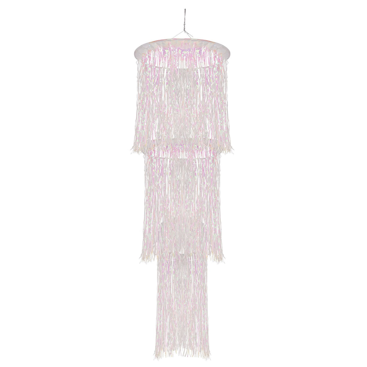 Silver Fringe Chandelier