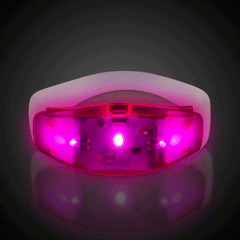 LED Pink Silicone Bracelet