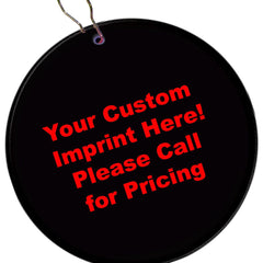 Black Plastic 2 1/2" Medallion