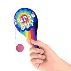 Retro Peace Out Paddle Balls