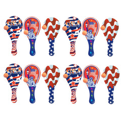 Patriotic Paddle Balls