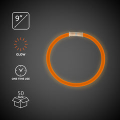 Orange 9" Glow Bracelets