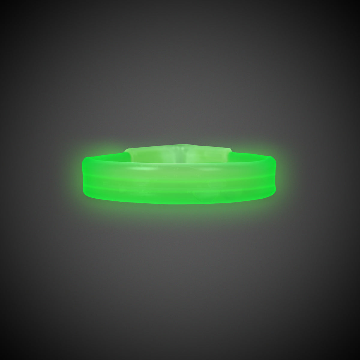 Green Triple Wide 9" Glow Bracelets