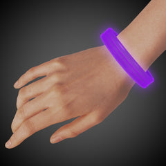 Purple Triple Wide 9" Glow Bracelets