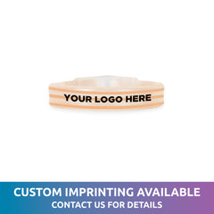 White Triple Wide Glow Bracelets