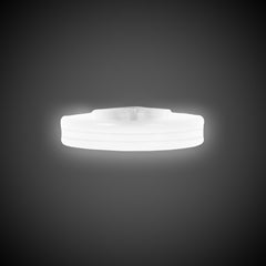 White Triple Wide Glow Bracelets