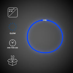 Blue 22" Glow Necklaces
