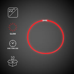 Red 22" Glow Necklaces