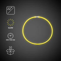 Yellow 22" Glow Necklaces