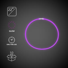 Purple 22" Glow Necklaces