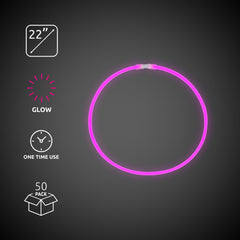 Pink 22" Glow Necklaces