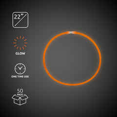 Orange 22" Glow Necklaces