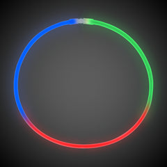 Green, Red and Blue 22" Glow Necklaces