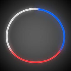 Patriotic Red, White and Blue 22" Glow Necklaces
