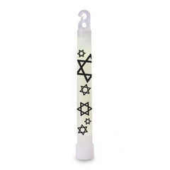 White Star Of David 6" Glow Sticks