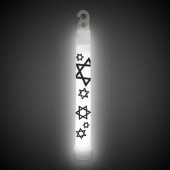White Star Of David 6" Glow Sticks