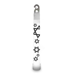 White Star Of David 6" Glow Sticks