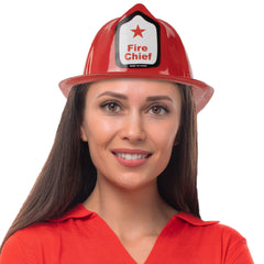 Red Plastic Fire Helmets