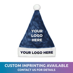 Navy Blue Santa Plush Hat