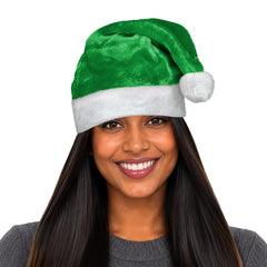 Green Santa Plush Hat