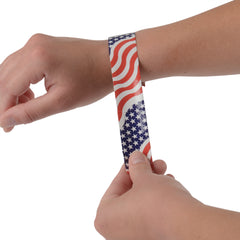 Patriotic Flag Slap Bracelets
