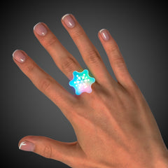 LED Snowflake Rings Retail Display