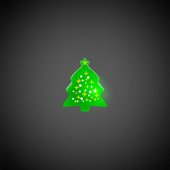 LED Christmas Tree Rings Retail Display