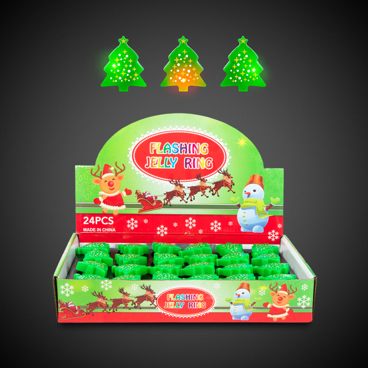 LED Christmas Tree Rings Retail Display