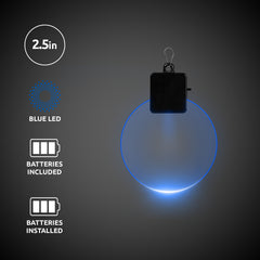 Blue LED Round Medallion