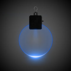 Blue LED Round Medallion