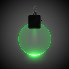 Green LED Round Medallion