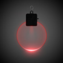 Red LED Round Medallion