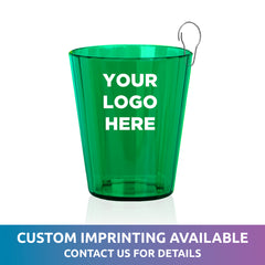 Green Plastic Shot Glass