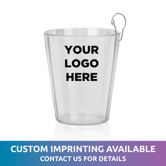 Clear 2 oz. Shot Glass with J-Hook
