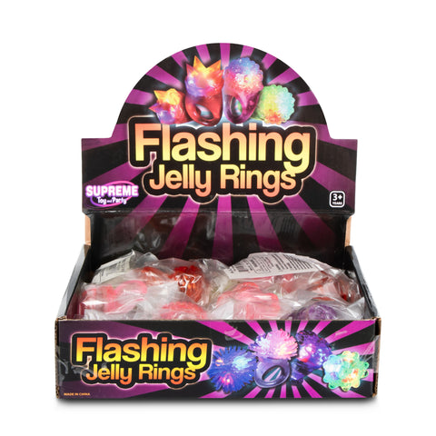 LED Jelly Heart Rings Retail Display