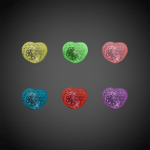 LED Jelly Heart Rings Retail Display