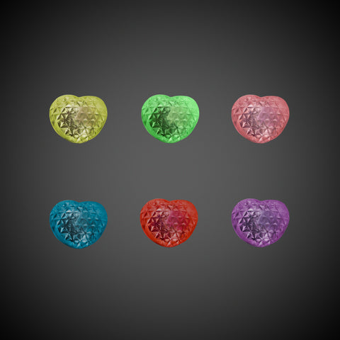 LED Jelly Heart Rings Retail Display